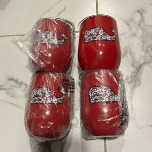 NWT set of 4 Vineyard Vines red tumblers. Smoke-free home.